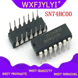 10PCS SN74HC00 HC00 74HC00 74HC00N DIP-14 , NAND gate IC New Original