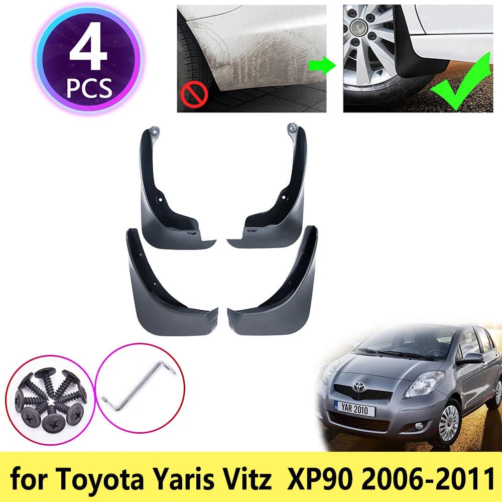 

for Toyota Yaris Vitz XP90 2006 2007 2008 2009 2010 2011 Mudguards Mudflap Fender Mud Flaps Splash Guards Car Accessories Rear