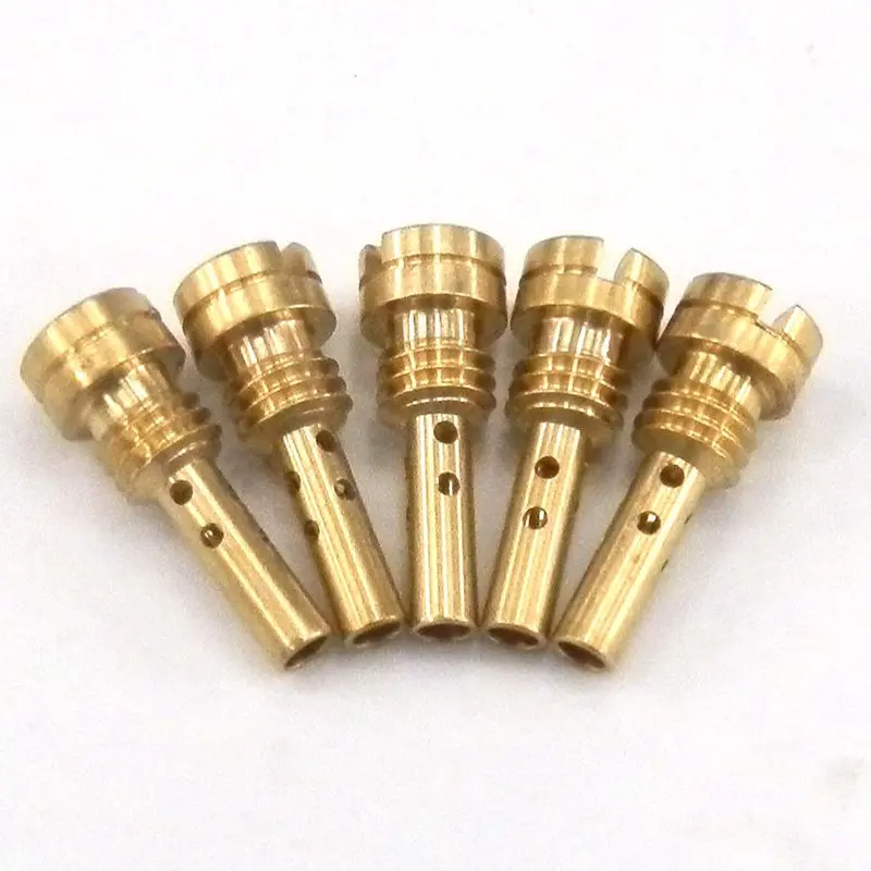 10pcs Slow Pilot Jet 4.5mm for Keihin CV CVK FCE FCR Carburetor N424-25 Injector Nozzle Size 35 38 40 42 45 48 50 52 55 58