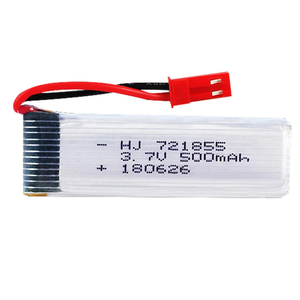 3.7V 500mah Lipo Battery JST Plug 721855  for Udi U815A U818A U819A L6052 L6036 V212 V222 H07 RC toys accessory