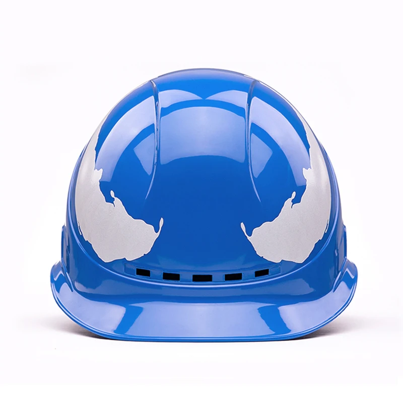 New Safety Helmet Breathable Construction Engineering Hard Hat With Reflective Tape Creative Protective Work Cap High Strength