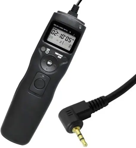 Imagen 1 del producto Temporizador LCD con Control remoto, disparador, cable para Canon 1200D 1100D 60Da SX60 HS G1X II DSLR RS-60E3