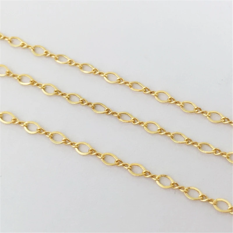 100% 14K Gold Filled Drawn Cable Chain 3MM Chain Necklace Gold jewelry Minimalist Gold Filled Chain DIY Jewelry