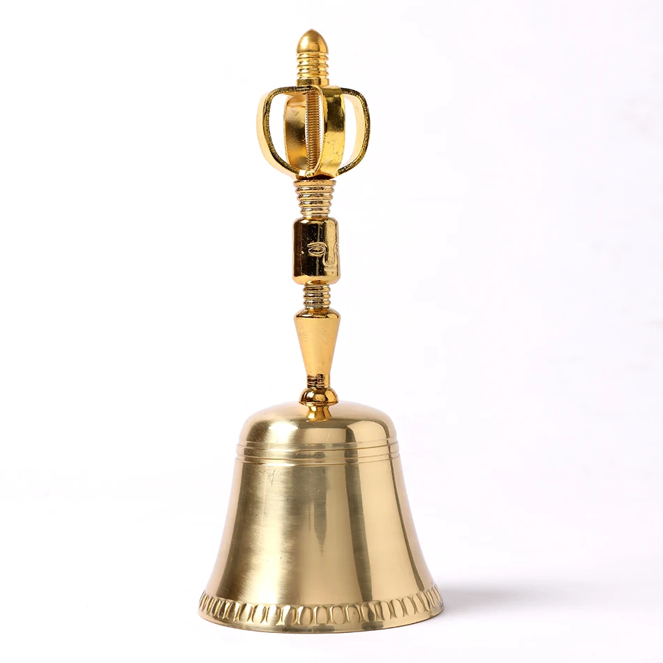 Tibetan Buddhist Meditation Bell and Dorje Set  Shiplies Extra Loud Multi-Purpose Hand Call Bell