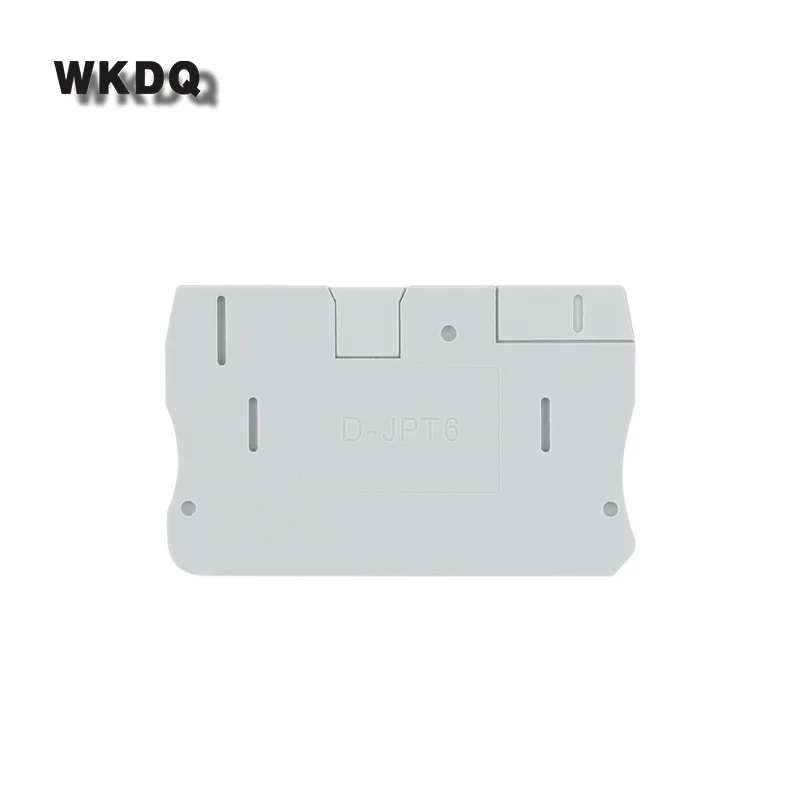 1Pc D-PT6 End Plate For PT6 Plug Wire Electrical Connector Barrier Din Rail Terminal Block Accessories D-PT 6 End Cover