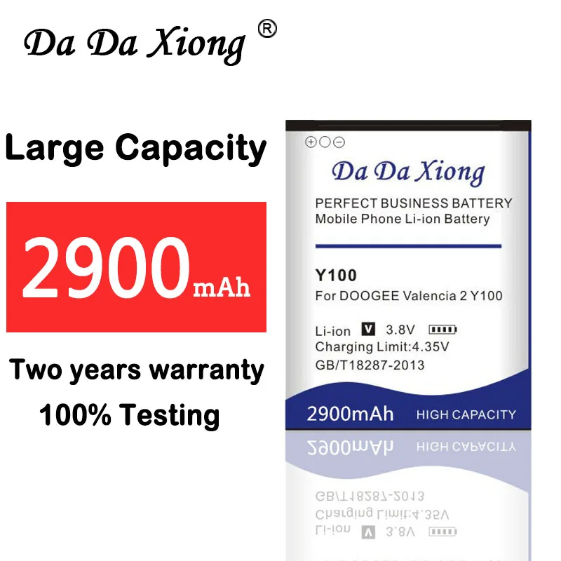 

New High Quality 2900mAh Y100 Phone Battery For DOOGEE Pro