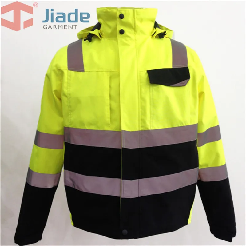 Men\'s Work Wear Winter Jacket Reflective High Visibility WinterJacket EN471/ANSI WindproofWaterproof Winter Jacket