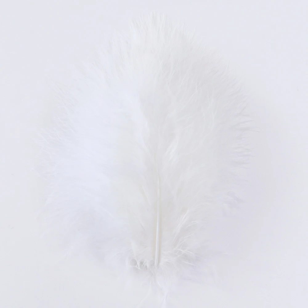 Natural Fluffy Marabou Feathers For Crafts 15-20Cm Plumes Jewelry Earring Making Decoration Turkey Feathers Wholesale 100 Pcs