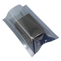 100Pcs Anti Static Shielding Packaging Bags ESD Anti-Static Packing Bag Open Top Antistatic Storage Bag For Electronic Pouches