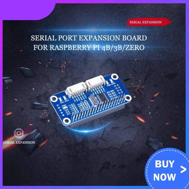 

Raspberry Pi 4B / 3B + / Zero W serial expansion board module SC16IS752 I2C interface