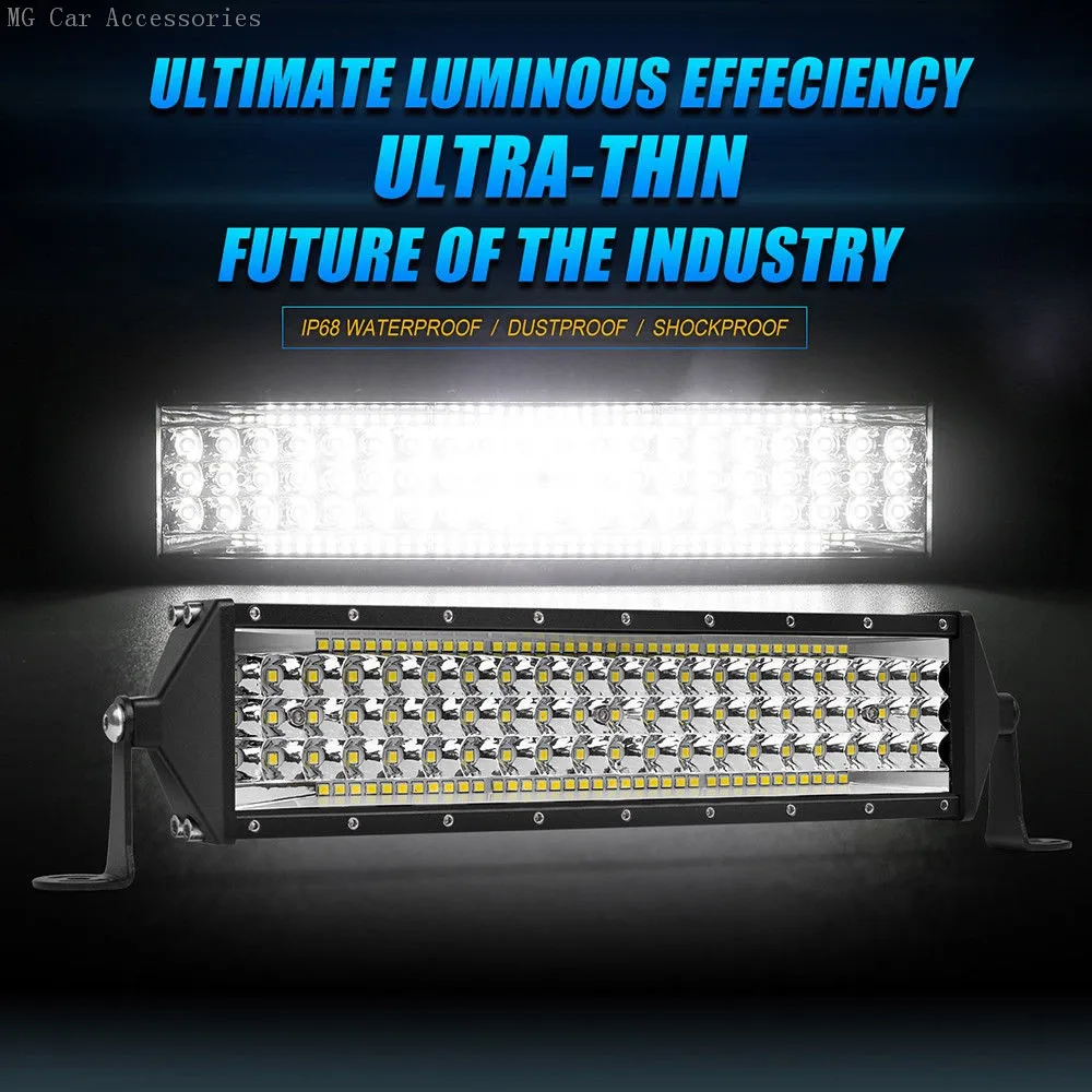 5-reihige LED-Lichtleiste 12 Zoll 264W Auto-Arbeitsscheinwerfer Flutlicht Fahrlicht für Offroad-Truck SUV ATV Traktor 4X4 LED-Leiste – Detail 3