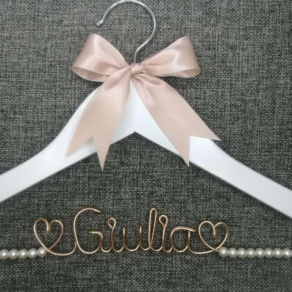 Personalized Wedding Hanger, bridesmaid gifts, name hanger, brides hanger custom ,can customize text