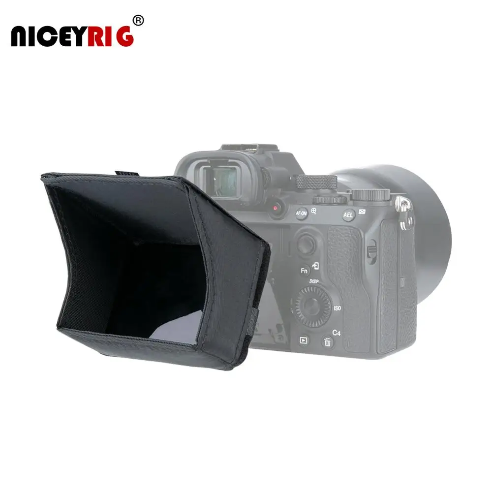 

Niceyrig For Sony A7 A7II A7III A9 Series dedicated hood LCD Screen Nylon Sunhood light-weight hood for Sony Cameras