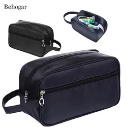 Behogar Travel Waterproof Big Capacity Unisex Women Men Toiletry Storage Bag Wash Shaving Makeup Cosmetic Shower Organizer Case