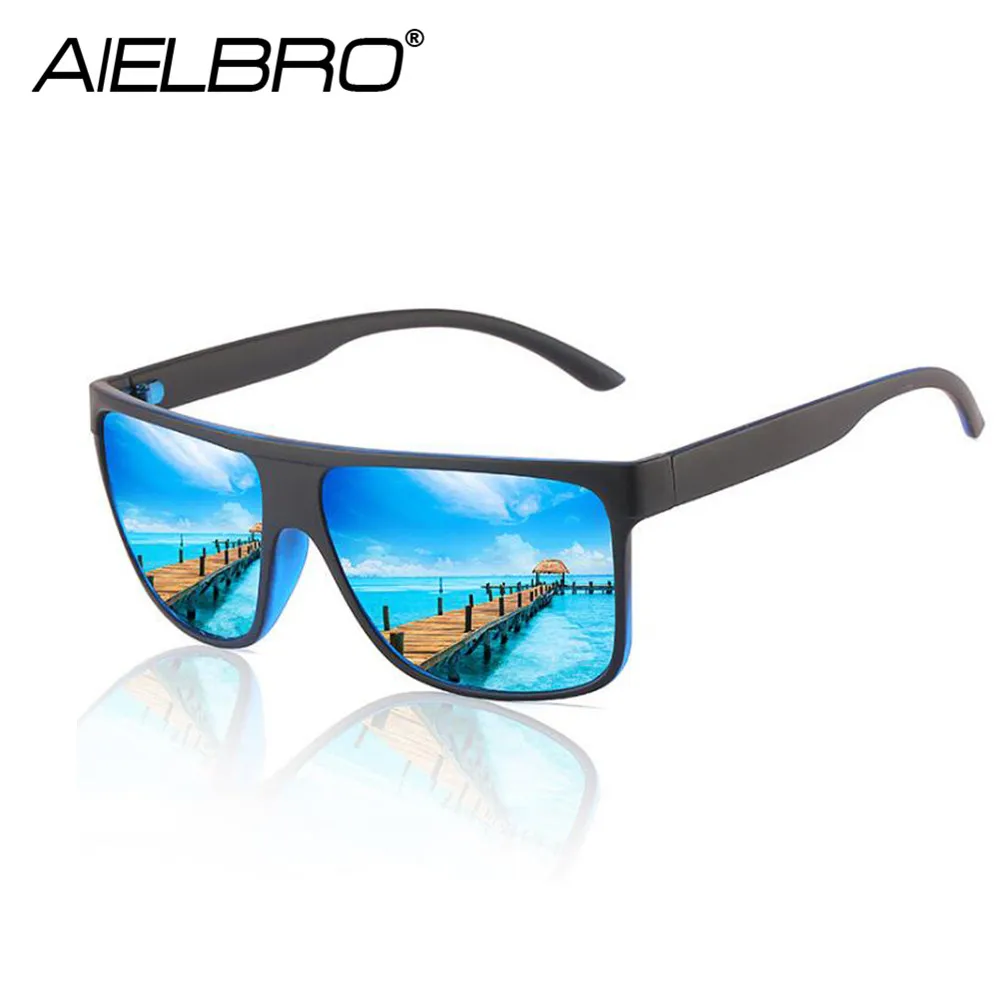 AIELBRO Men's Glasses Polarizing Glasses 2020 For Bicycle Fishing Driving Cycling Eyewear Bicycle Glasses gafas ciclismo hombre