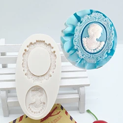 Luyou 1pc Avatar And Frame Silicone Resin Cake Molds Fondant Cake Decoration ToolsPastry Kitchen Baking Accessories