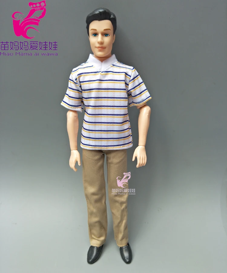 Suit Outfit Casual Wear Shirt Clothes and Pants for Barbie Doll Boy Firend for Doll Ken Clothes