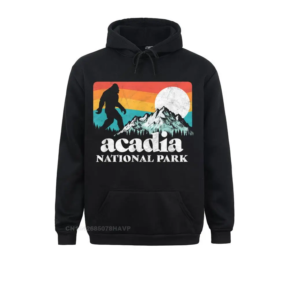 Acadia-Sudadera con capucha para hombre, prenda deportiva masculina con estampado divertido de "I Hate People", jersey de chándal informal con estampado de strass Bigfoot Mountains, ideal para regalo