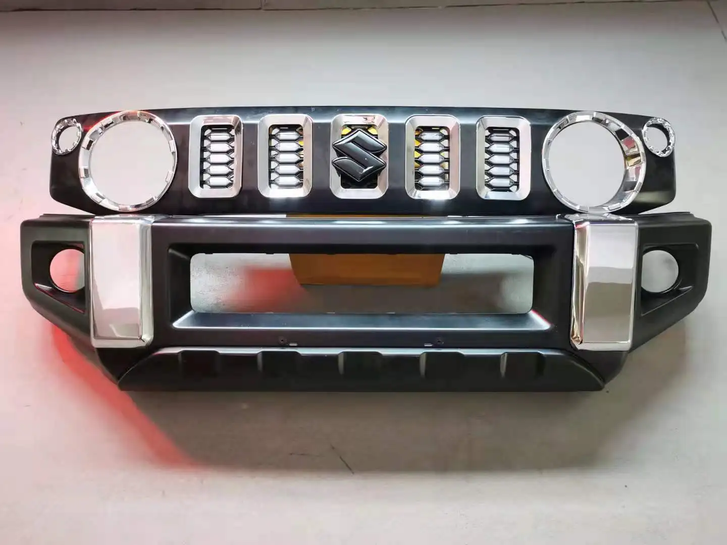 4 sztuk LED przedni grill Upgrade lampy światła do jazdy dziennej dla Suzuki Jimny 2019 2020 2021 DRL żółty turn signal