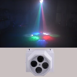 Dj LED 4 Eyes Gobo Stage Effect Light Home Entertainment DJ Bar Club Disco Good Effect 4 Flower Moving Head Light