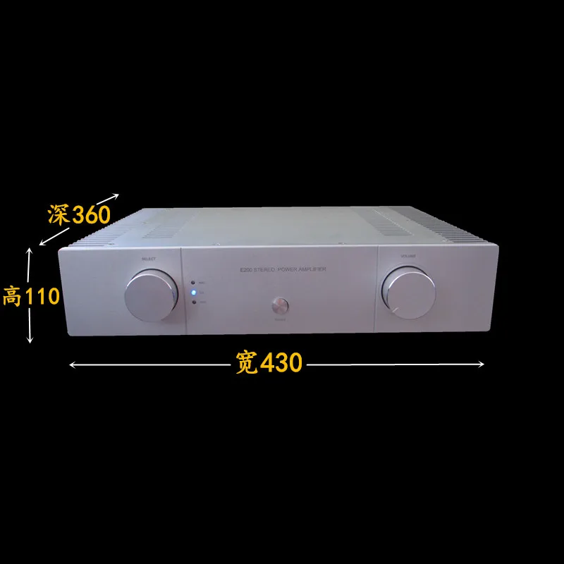 E200 130W+130W  front and rear merged machine fever power amplifier FET field tube class A pre-stage + Accuphase line post-stage