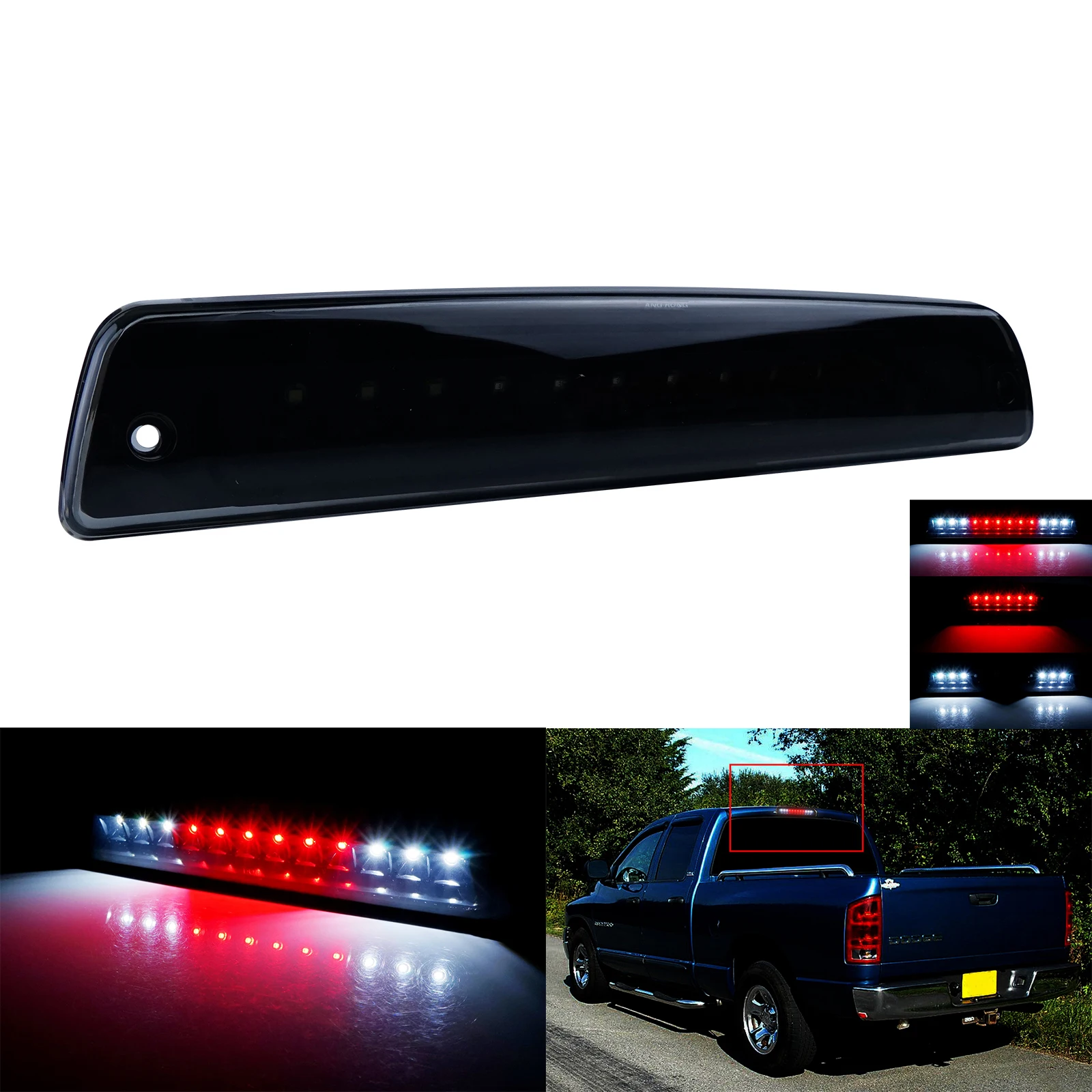 

ANGRONG 1X Fit Dodge Ram 1500/2500/3500 LED 3RD High Mount Brake Cargo Light Lamp 1994-2002