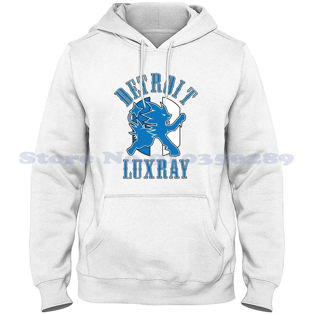 Detroit Luxray ( Sports Mashup ) 100% Cotton Hoodie T-Shirt D League Global Battle Association Luxray Chuck E Cheese League Ccl