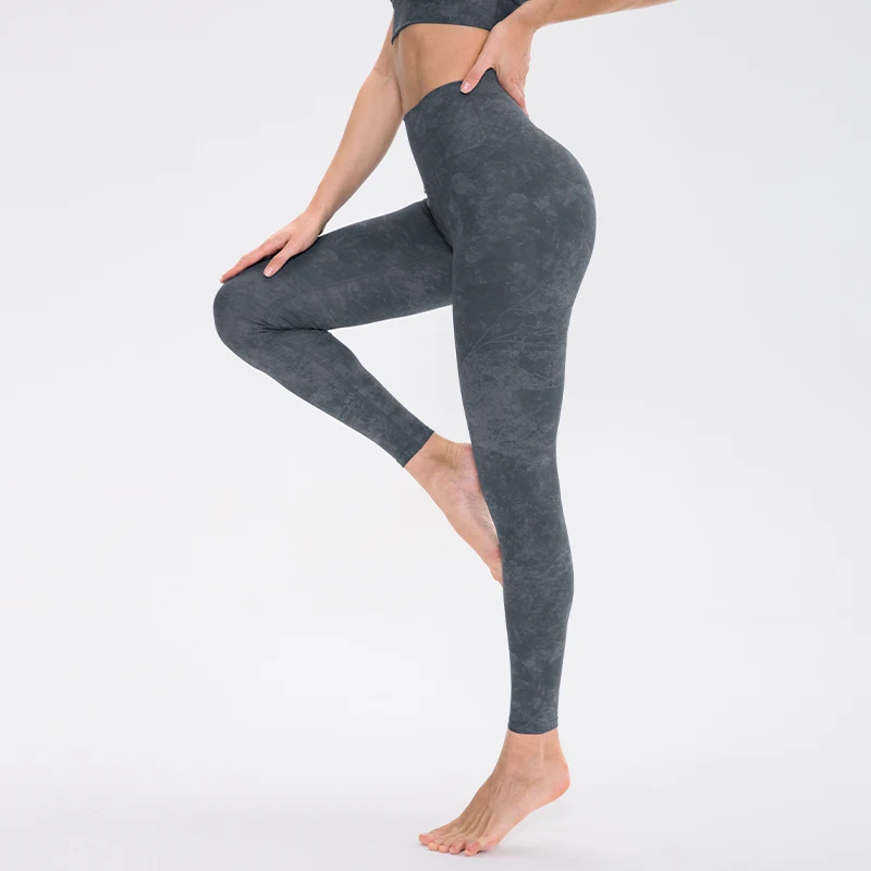 Pantaloni da Yoga con stampa da donna Leggings sportivi senza cuciture per Fitness Run Push Up Scrunch Bum Leggings Energy Gym Yoga abbigliamento a