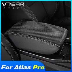 Vtear Car Armrest Cover Center Console Arm Rest Leather Case Interior Accessories For Geely Atlas pro Azkarra Belgee X70 2023