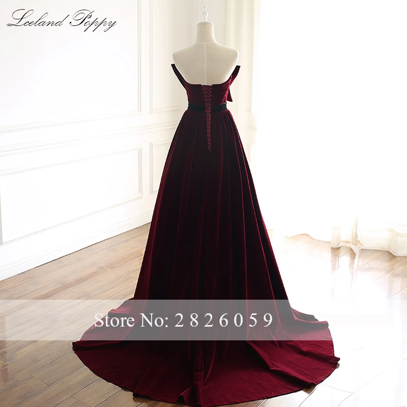 Elegante a linha strapless veludo vestidos de noite sem mangas até o chão formal vestidos de noite tribunal trem robe de soiree