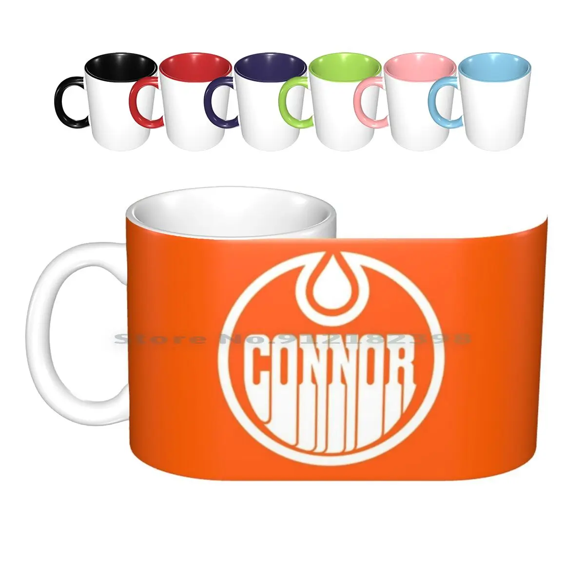 : Mcdavid Icon Ceramic Mugs Coffee Cups Milk Tea Mug Mcdavid Connor Hockey Sports Creative Trending Vintage Gift Bottle Cup