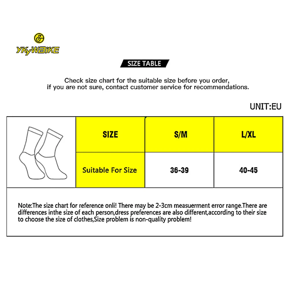 YKYWBIKE 10 Pairs Sports Racing Cycling Socks Set Professional Brand Sport Socks Breathable Road Bicycle Socks Men and Women