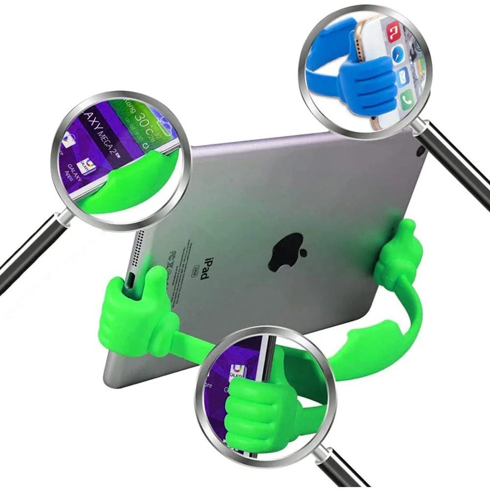 Phone Stand Adjustable Silicone Universal Desk Holder Cell Phone Tablets Lazy Bracket For iPhone 13 Samsung Huawei iPad Mini