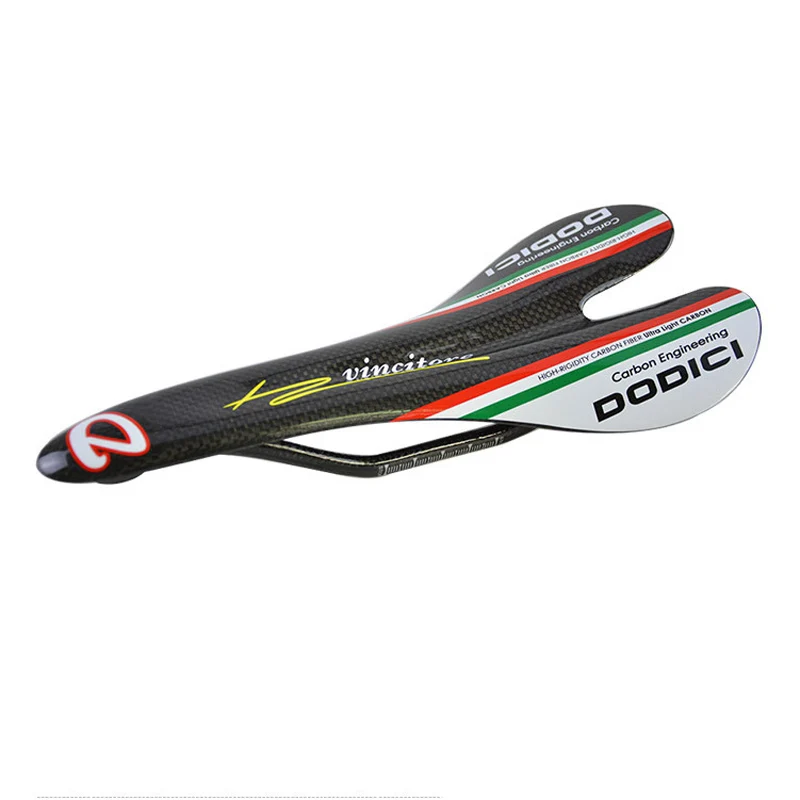 DODICI-Full Carbon Saddle, Ultralight, Road Bike, MTB Cycling, Bicycle Seat, 104g