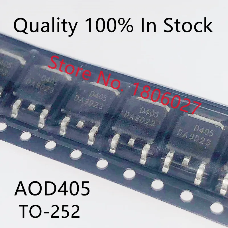 10PCS/ LOT AOD405 D405 TO-252 / H7P0601DS /  AOD208  / IPD042P03L3 042P03L / AOD498 D498 / IRFR3910 FR3910 / 83T02GH / MJD13005