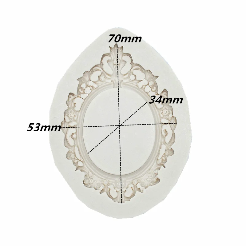 Flower Frame Silicone Mold DIY Cake Pastry Fondant Moulds Chocolate Dessert Lace Decoration Supplies Resin Kitchen Baking Tool