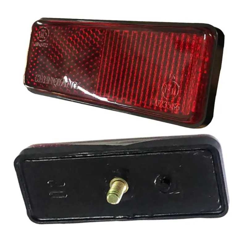 Reflector trasero para ATV, placa reflectante rectangular roja, para motocicleta, Dirt Bike, Scooter, 1 unidad