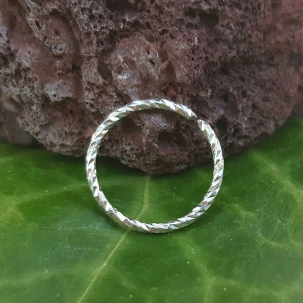 India Nose ring hoop 925 sterling silver thin nose piercing for women men twist zircon cartilage tragus helix hoop earring