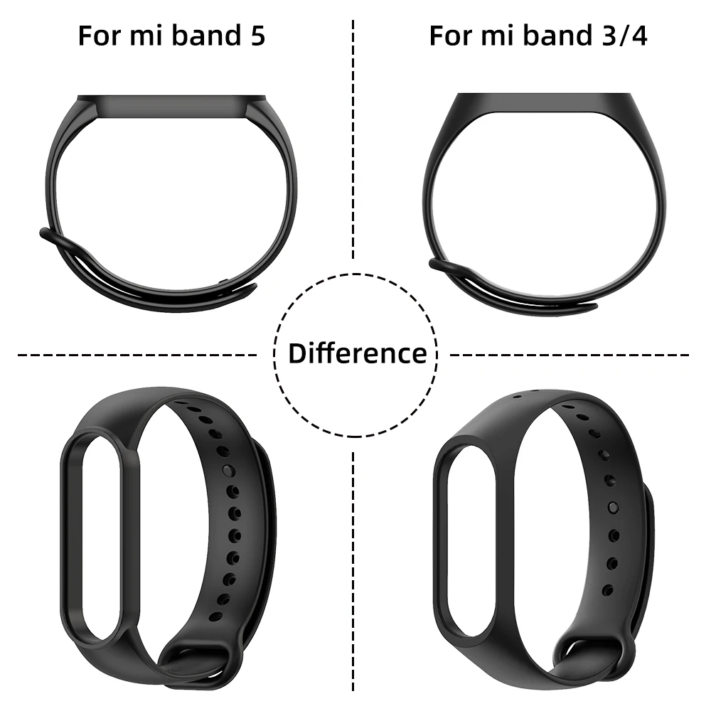 Correa de silicona para Xiao mi Mi Band, pulsera resistente al agua con NFC para modelos 7, 6, 5, 4 y 3