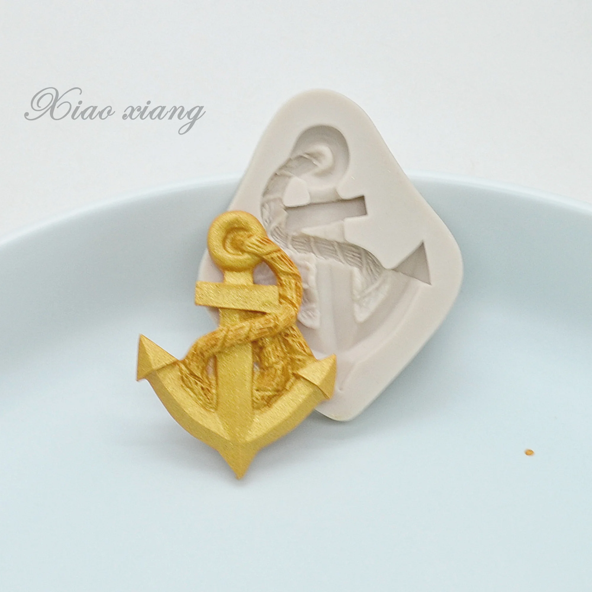 Ship\'s Anchor  Fondant Cupcake Decorating Molds Cake Silicone Molds For Baking Sugarpaste Chocolate Gumpaste Mould