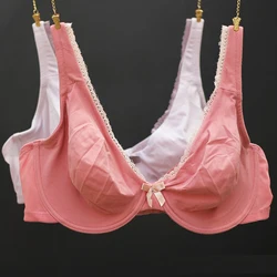Womens Full Coverage Underwear Seamless Non Padded Minimizer Bra Ladies Bralette 40 42 44 46 48 C D DD DDD Light Purple