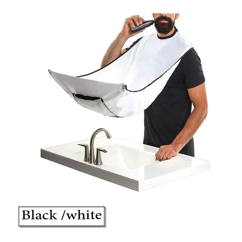 Shaving Wai Men\'s Style Apron Transparent Suction Cup Male Shaving Apron Bathroom Beard Catcher Care Clean Hair Holder Creative