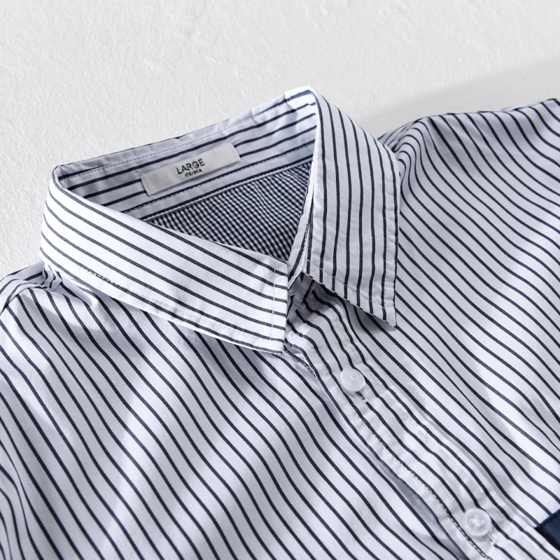 

Suehaiwe's brand Italy style patchwork fashion shirts men casual striped shirt for men tops mens clothing chemise camisa