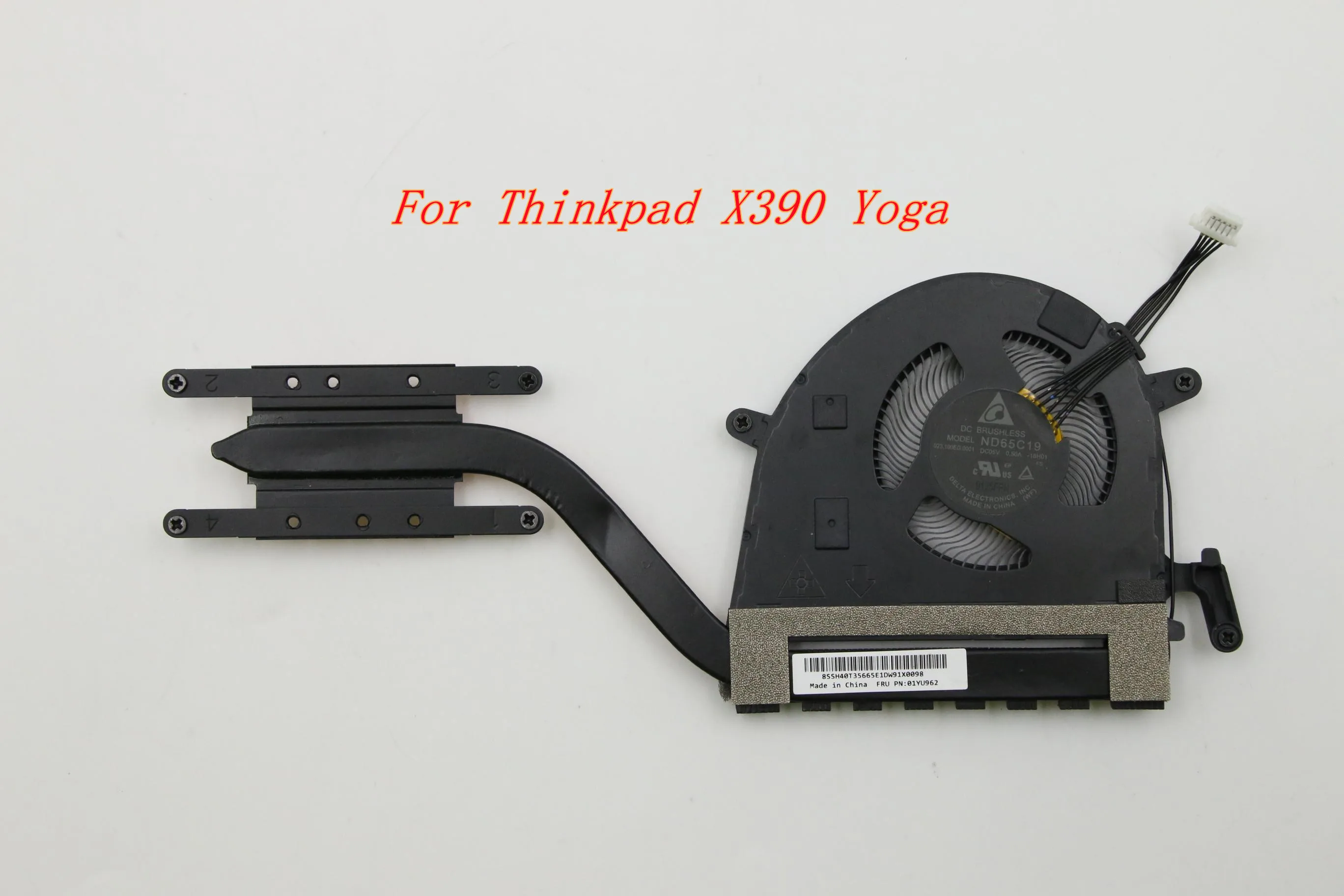 New/Orig For Lenovo Thinkpad X390 Yoga Laptop CPU Cooling Fan Heatsink Cooler Radiator 01YU962 01YU961