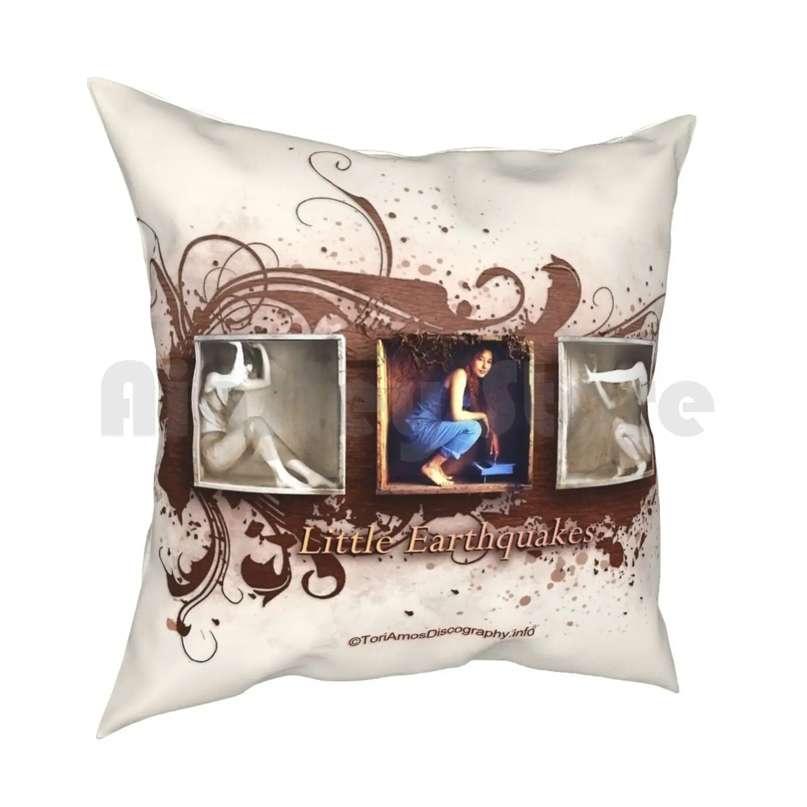 Little Earthquakes Design From Toriamosdiscography.Info Pillow Case Printed Home Soft Throw Pillow Tori Amos Discography