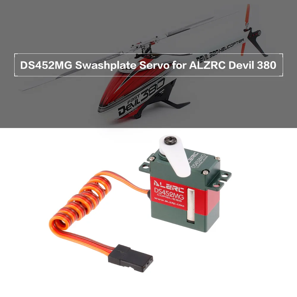 3pcs ALZRC DS452MG 450 CCPM Mini Digital Metal Coreless Servo For 450-480 RC Helicopter Aircraft