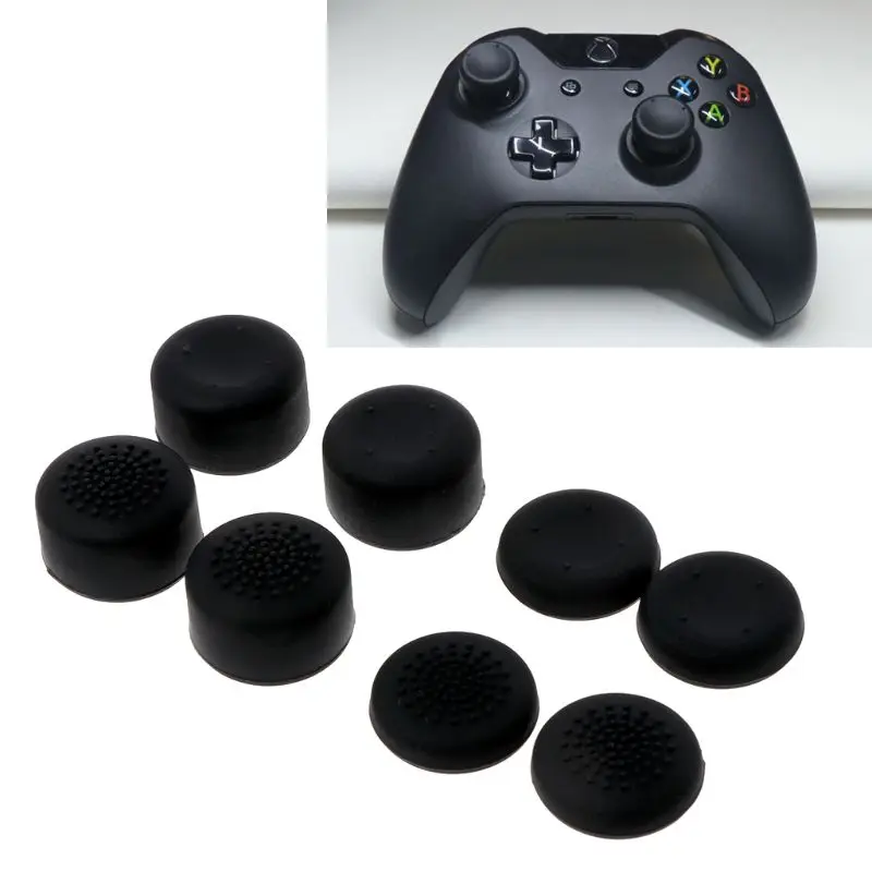 8Pcs Rubber Silicone Cap Analog Thumbstick Thumb Stick Enhance Cover Game Controller Case Skin Joystick Grip For XBOX-ONE