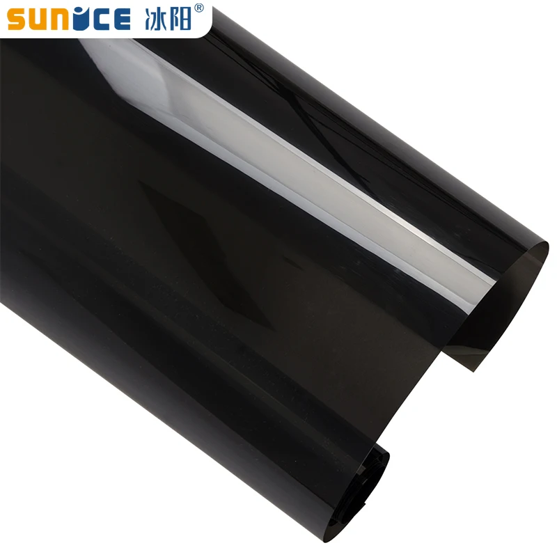 

Sunice 50cmx5m 25%VLT Black Car House Window Tint Film Nano Ceramic Privacy Solar Tint for Side Window Back Window