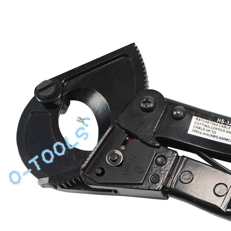 래칫 케이블 절단 도구 와이어 절단기, 강철 또는 철사 HS-325A 절단 불가, 최대 240mm2