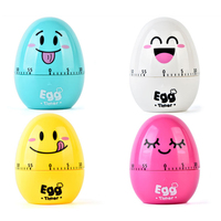 1Pc Egg Shaped Kitchen Timer 60 Minutes Digital Time Reminder With Scale, Kitchen Cooking Countdown Timers Clock Time Manager